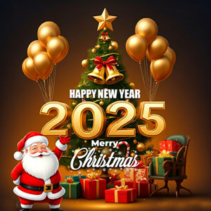 happy new year 2025, merry christmas